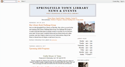 Desktop Screenshot of news.springfieldtownlibrary.org